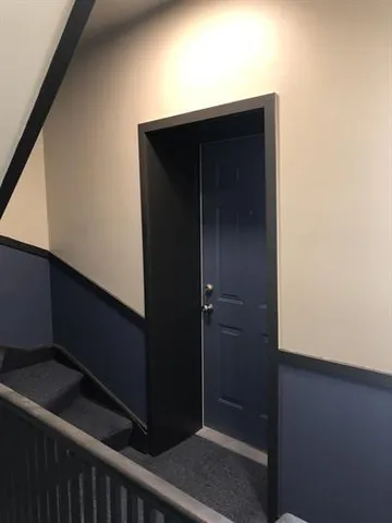 a close view of closet