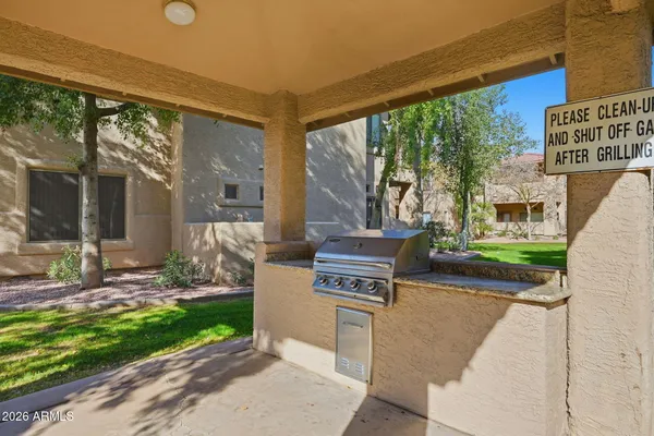 a house view with a garden space