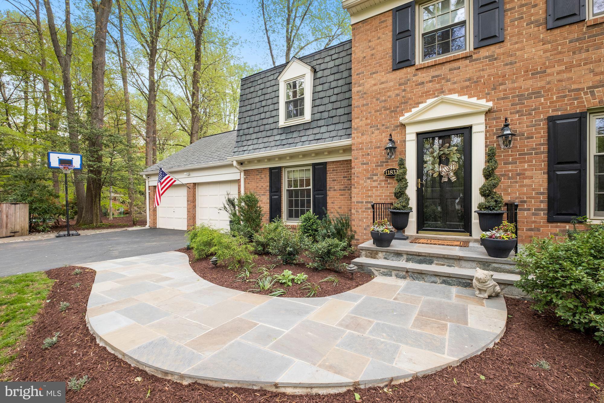 11833 Hunting Ridge Court Potomac, MD 20854 - Photo 45 of 50 New Pennsylvania blue flagstone front walkway
