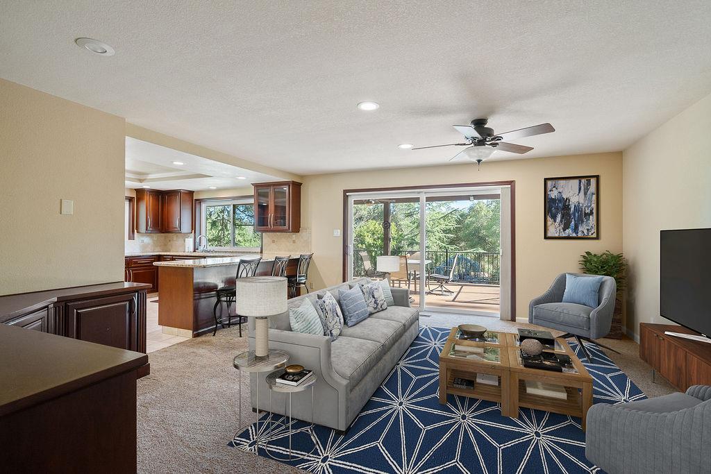 4540 Meadow Creek Road Placerville, CA 95667 - Photo 10 of 43 Family room - Virtually staged.