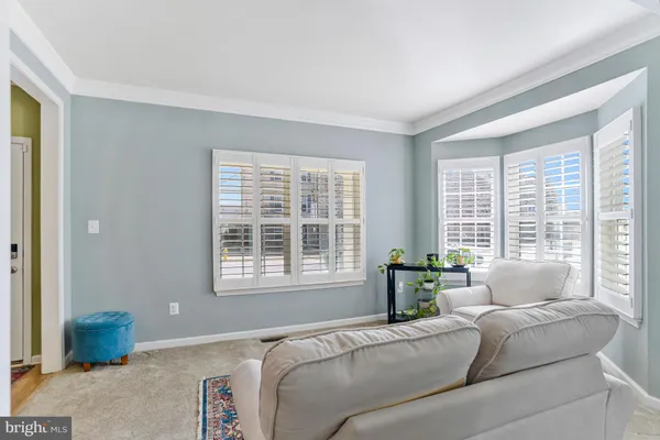 a view of a garage with rack and bicycle