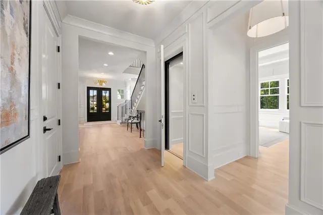 a view of a dining room with furniture and window