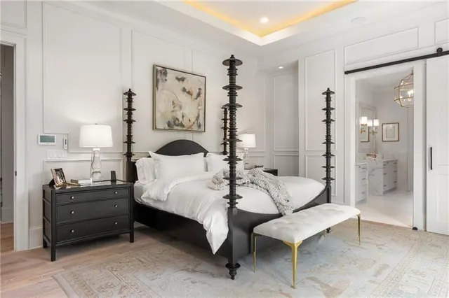 a view of a hallway with washer and dryer