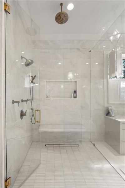 3940 Cottage Park Alpharetta, GA 30004 - Photo 38 of 76 a bathroom with a glass shower door