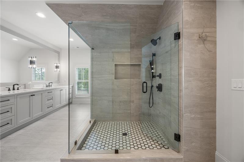3940 Cottage Park Alpharetta, GA 30004 - Photo 48 of 76 a bathroom with a shower and a sink