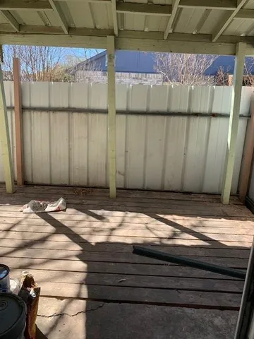 a view of a car garage