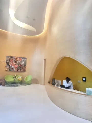 a view of a painting on the wall