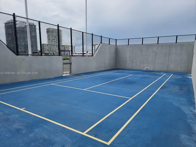 a view of a tennis court