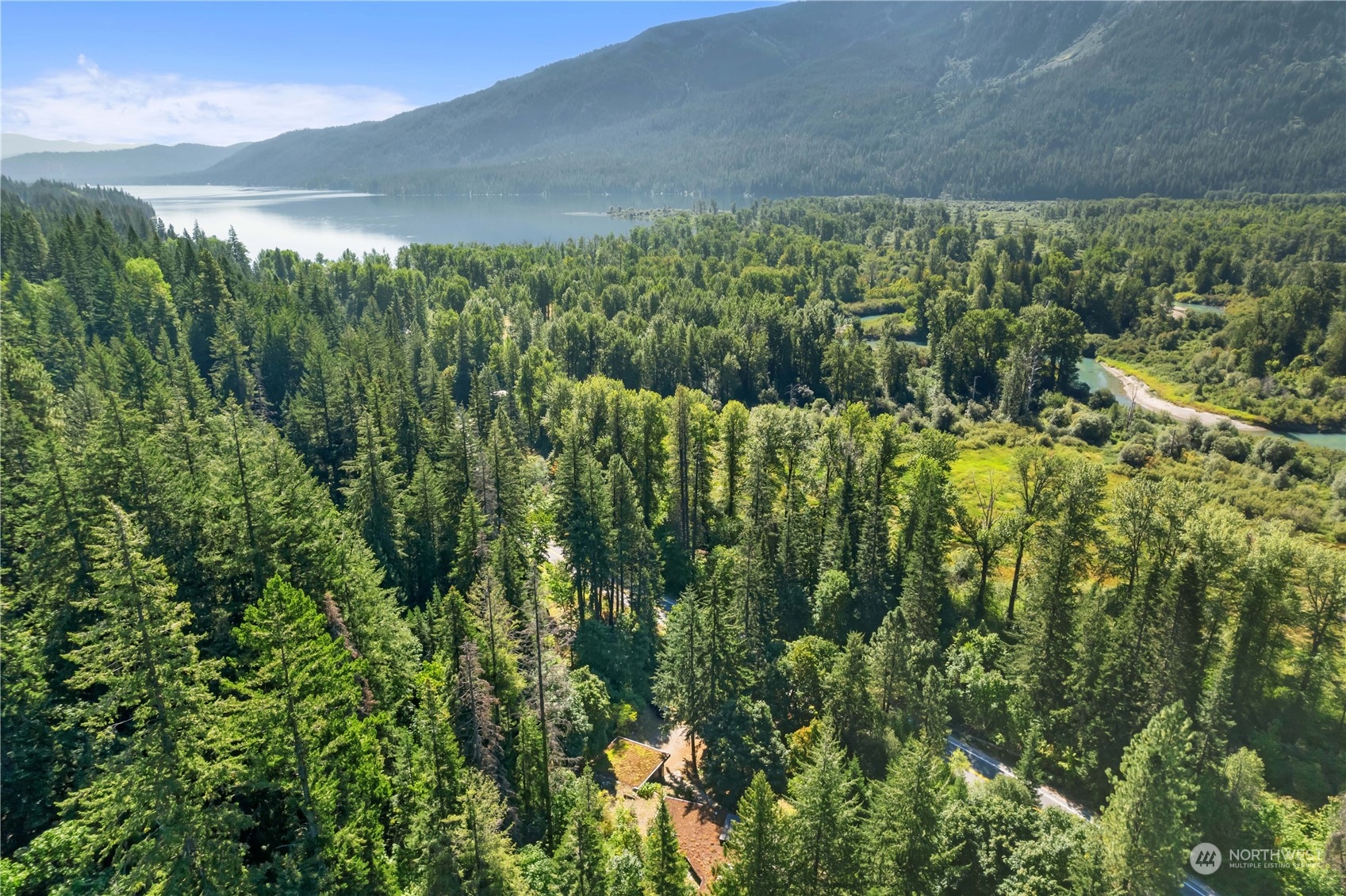 23510 White River Road Leavenworth, WA 98826 - Photo 15 of 39 a view of mountain view with a lush green forest