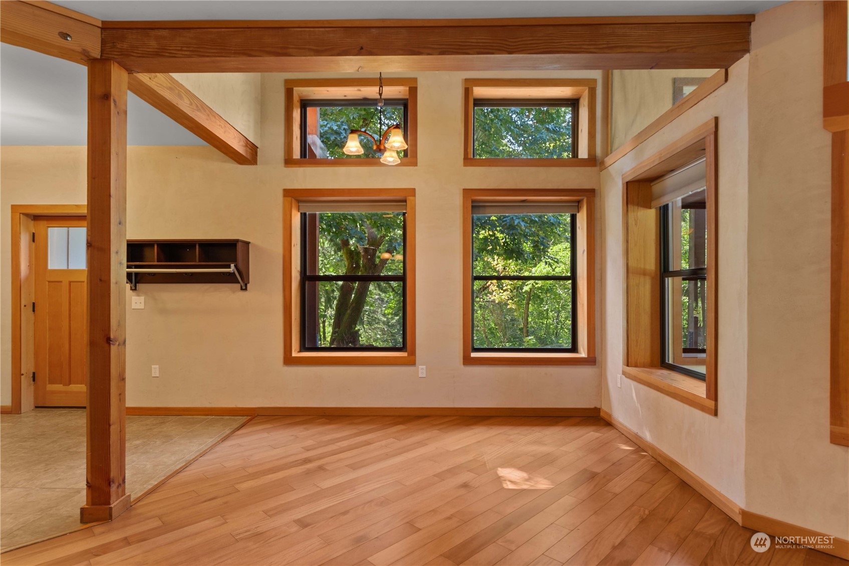 23510 White River Road Leavenworth, WA 98826 - Photo 23 of 39 an empty room with windows lake and mountain view