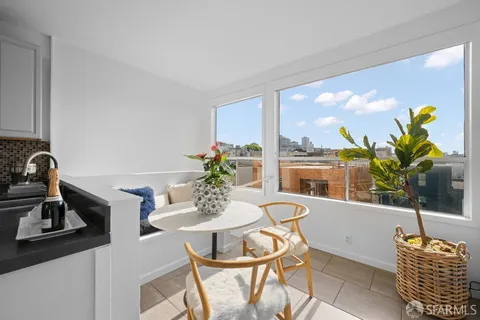 a outdoor living space with furniture