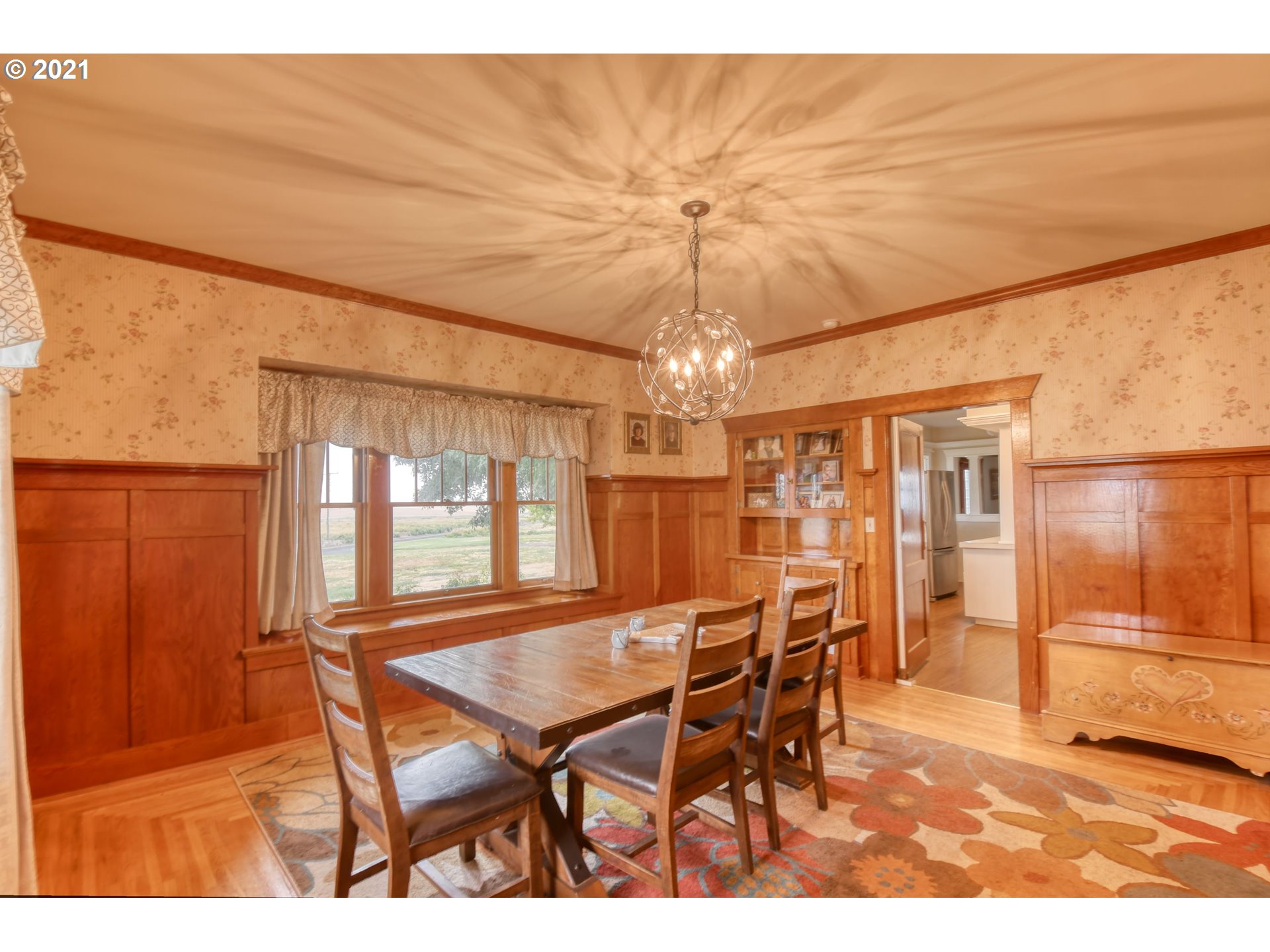 76223 Spring Hollow Road Adams, OR 97810 - Photo 14 of 30 a dining room with furniture and window