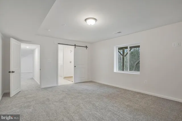 a view of an empty room