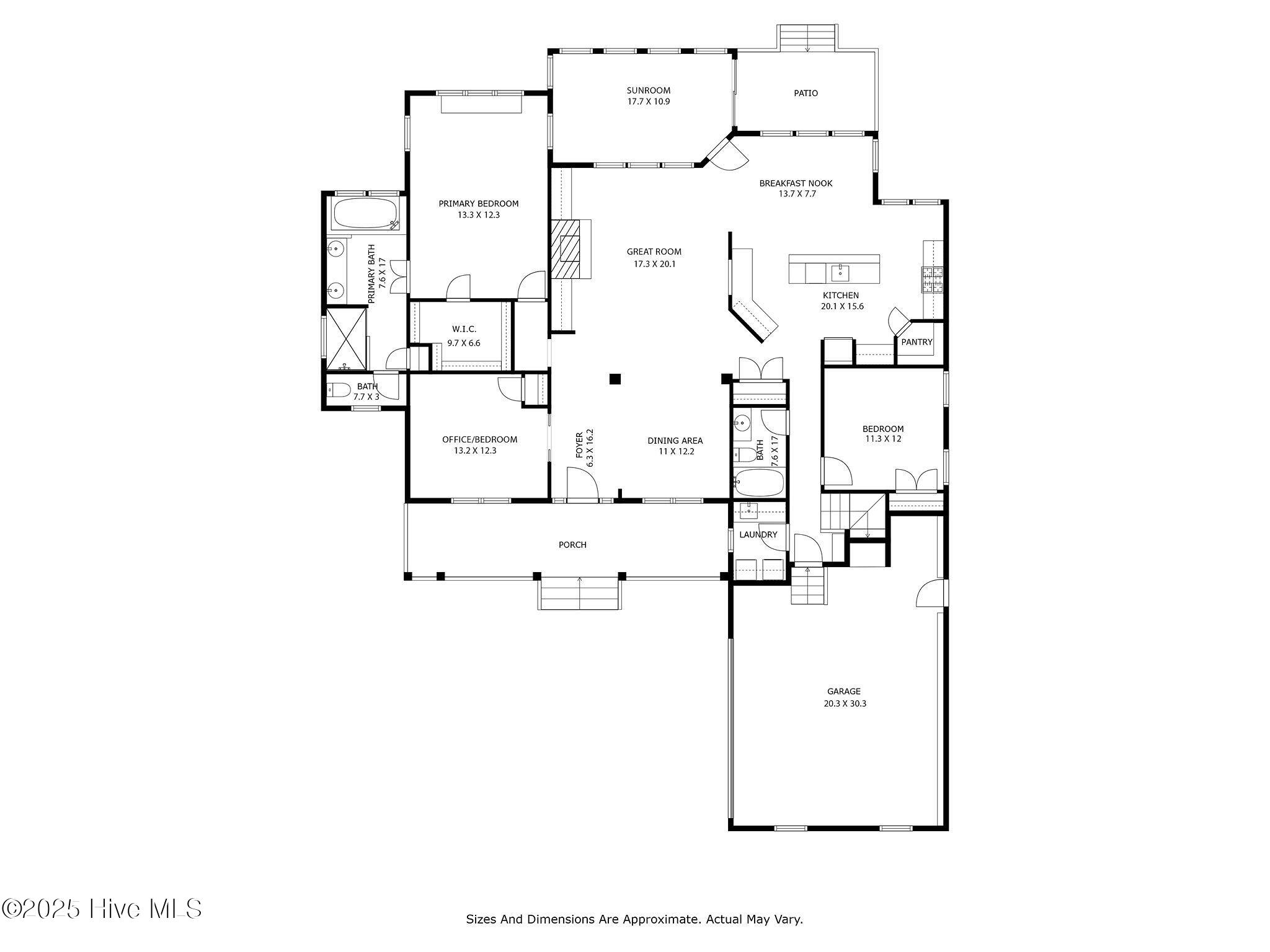 249 Muscadine Trail Wallace, NC 28466 - Photo 46 of 48 First Floor Plan