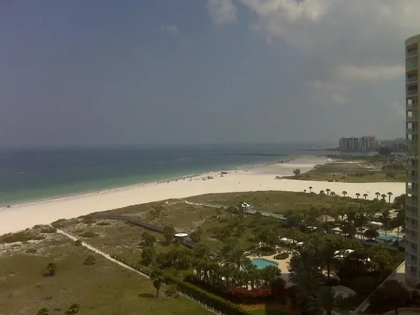 a view of city and ocean