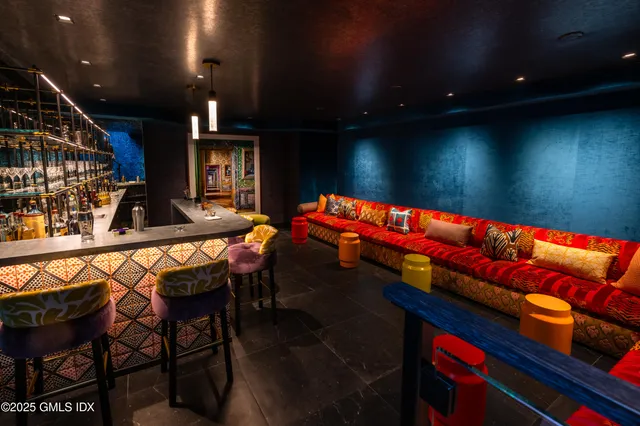 a room with musical instruments