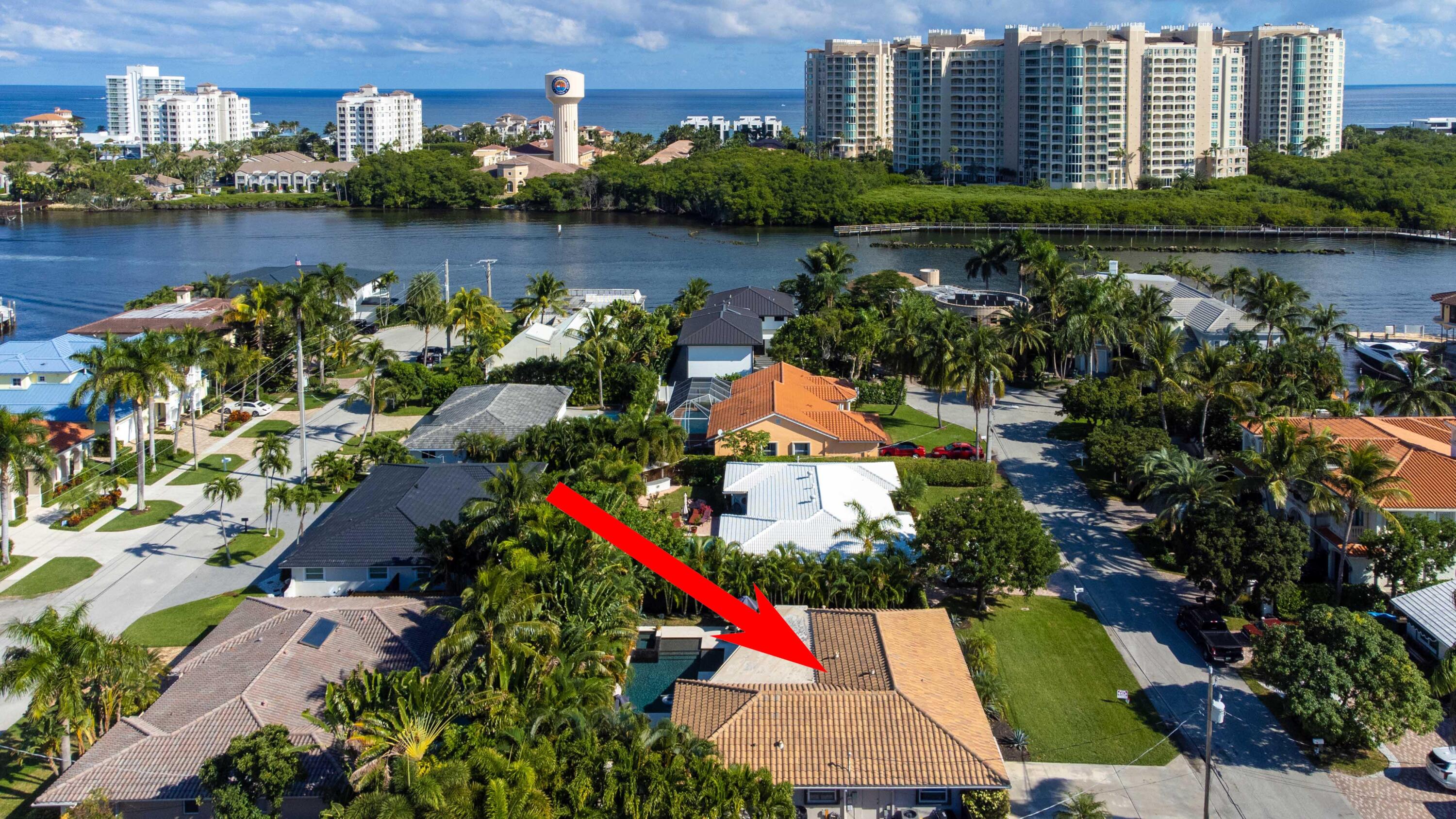 855 Berkley Street Boca Raton, FL 33487 - Photo 2 of 31 an aerial view of residential houses with outdoor space and lake view