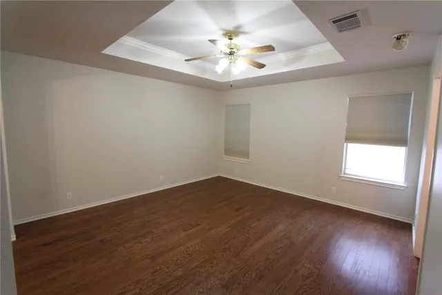 a view of small space with racks on the wall