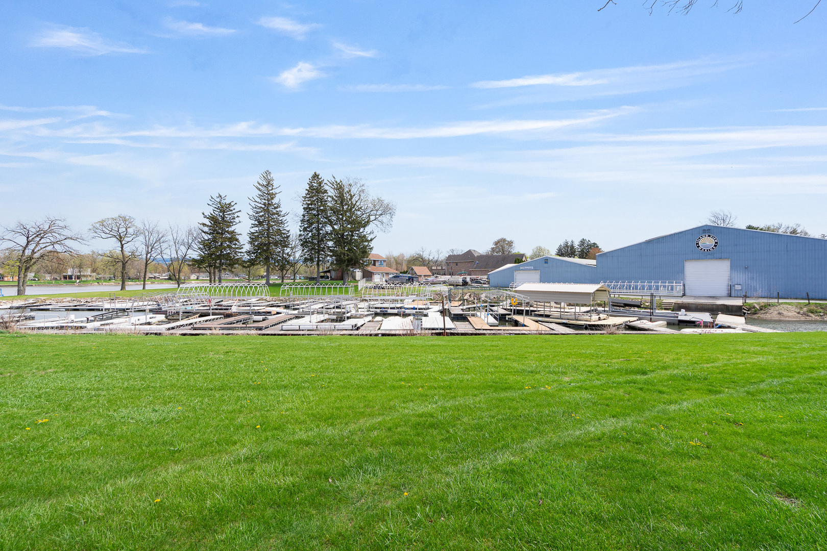 2697 River Road Kankakee, IL 60901 - Photo 45 of 60 a view of a lake with a building in the background