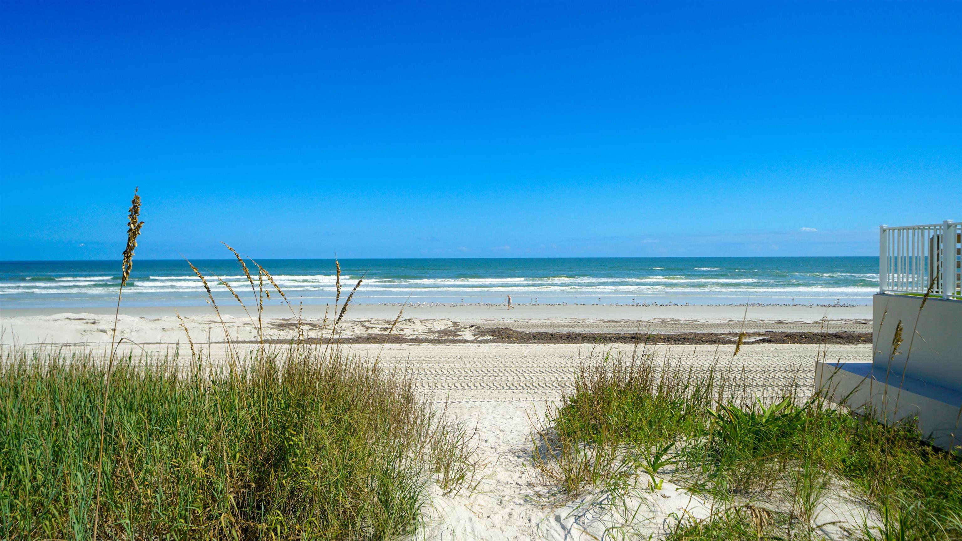 4734 South Atlantic Avenue Ponce Inlet, FL 32127 - Photo 9 of 14 a view of an ocean from a balcony