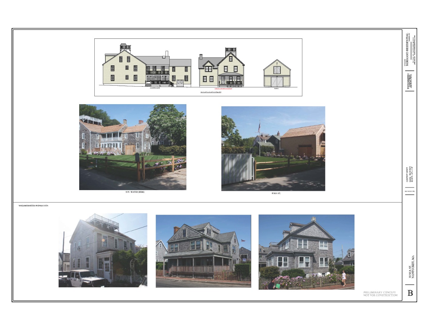 10 Sea Street Nantucket, MA 02554 - Photo 3 of 8 a black and white photo of a living room