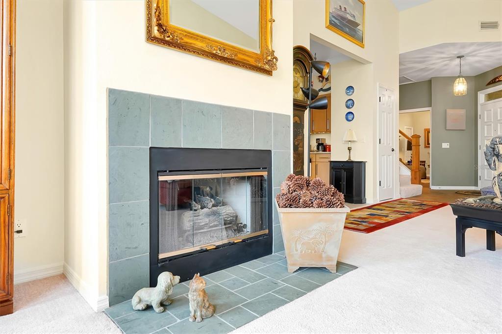 139 Woden Way Winter Haven, FL 33884 - Photo 12 of 60 a living room with furniture and a fireplace