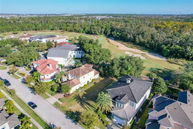 an aerial view of a city with lots of residential buildings