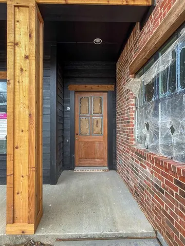 a view of front door of house