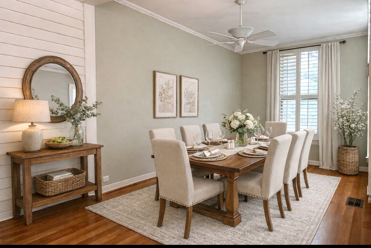 802 Main Street Bastrop, TX 78602 - Photo 17 of 37 a view of a dining room with furniture window and wooden floor
