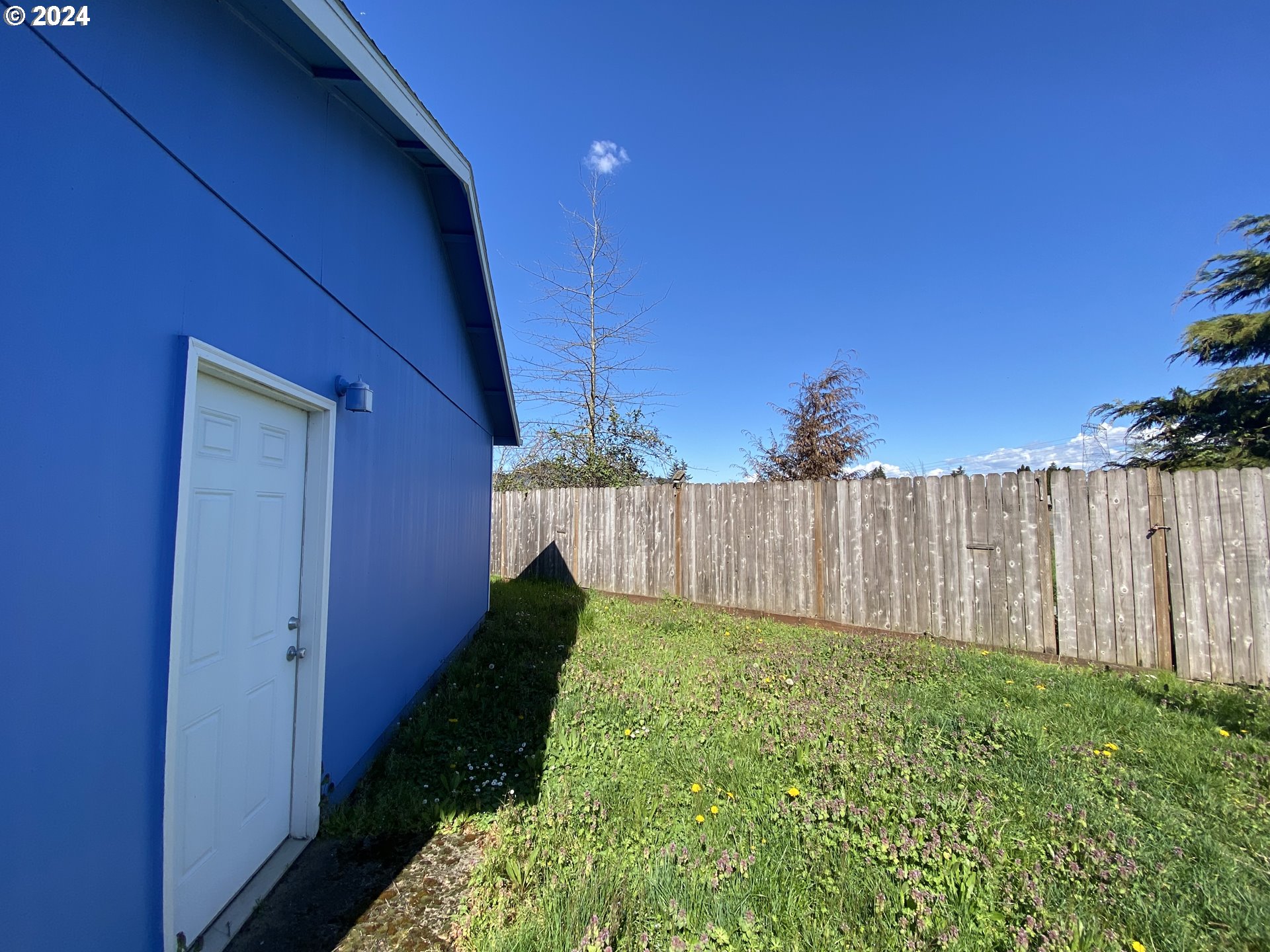 657 54th Street Springfield, OR 97478 - Photo 25 of 28 a view of a backyard with wooden fence