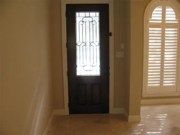 a view of a livingroom with a window
