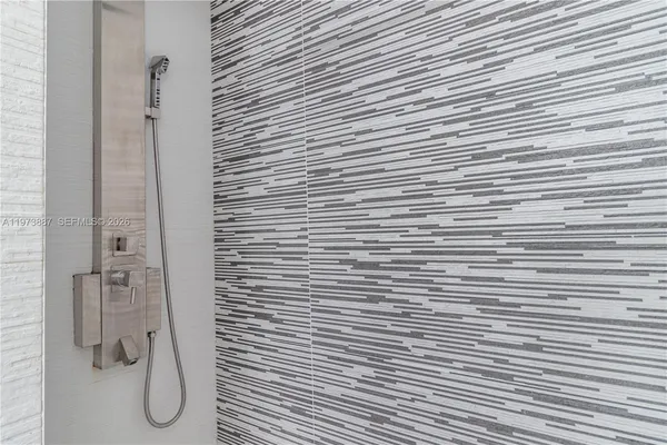 a view of a balcony with lake view