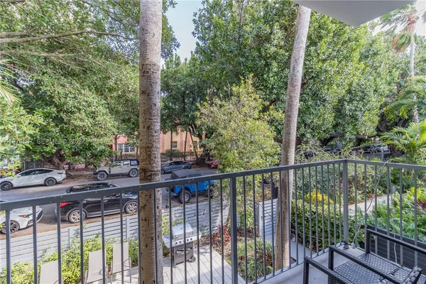 a view of a wrought iron fences