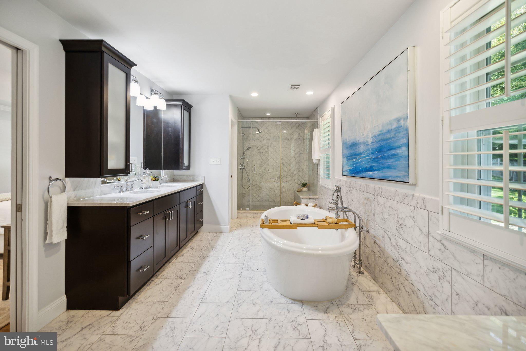 7701 Hackamore Drive Potomac, MD 20854 - Photo 15 of 28 Primary Bathroom with Dual Vanities