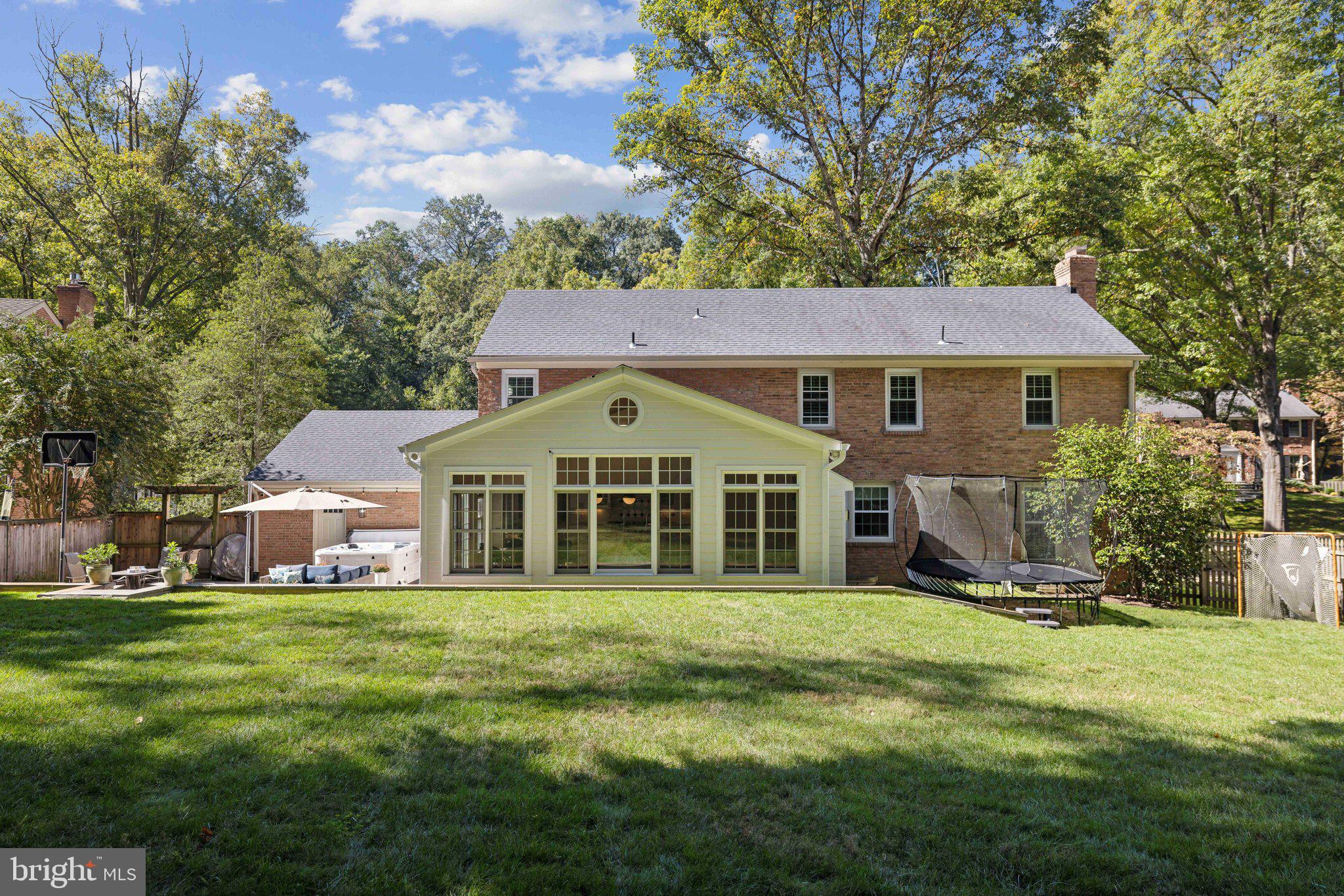 7701 Hackamore Drive Potomac, MD 20854 - Photo 27 of 28 Rear Elevation backing to Green Space