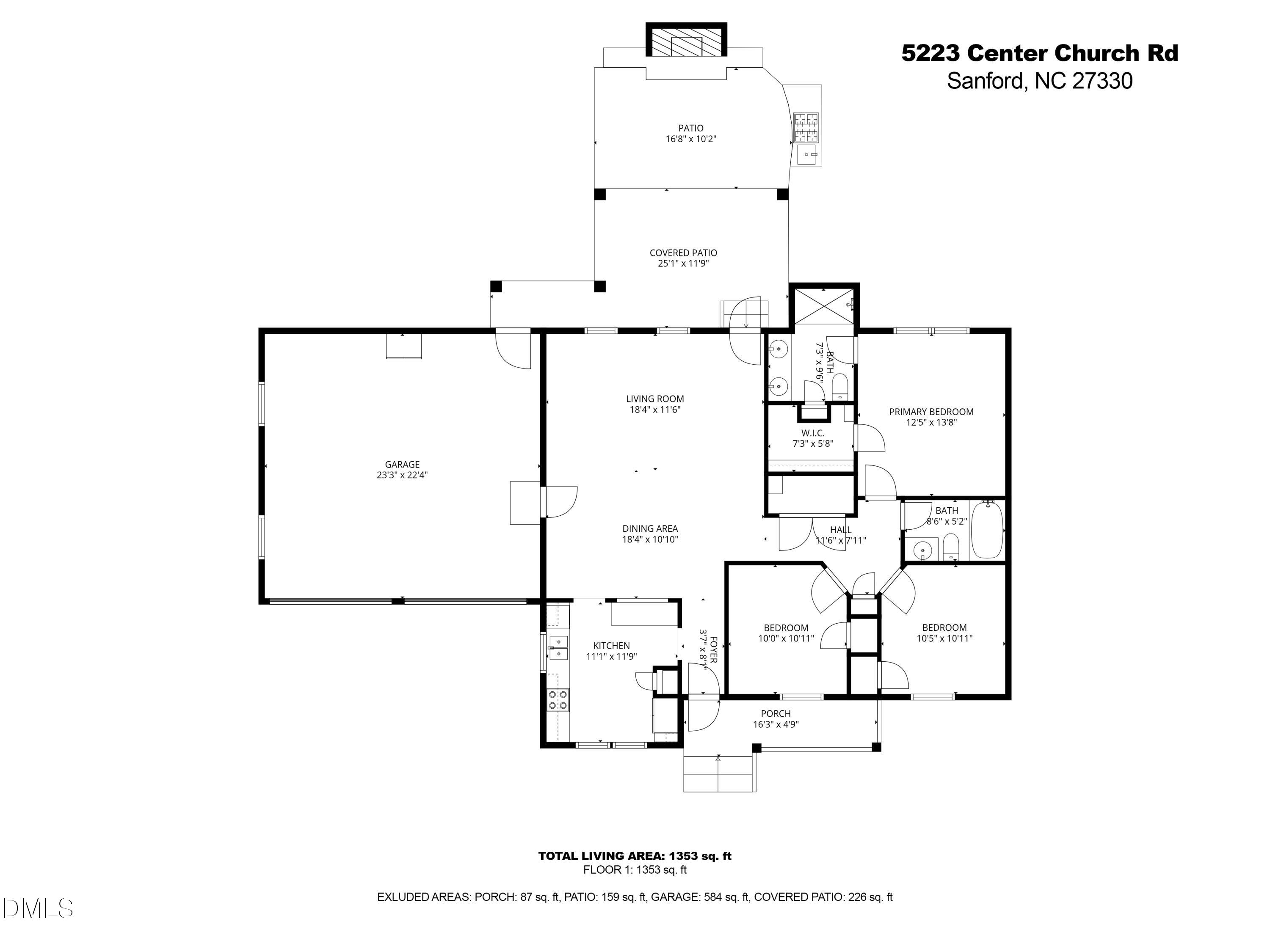 5223 Center Church Road Sanford, NC 27330 - Photo 54 of 54 5223 Center Church Rd Floorplan