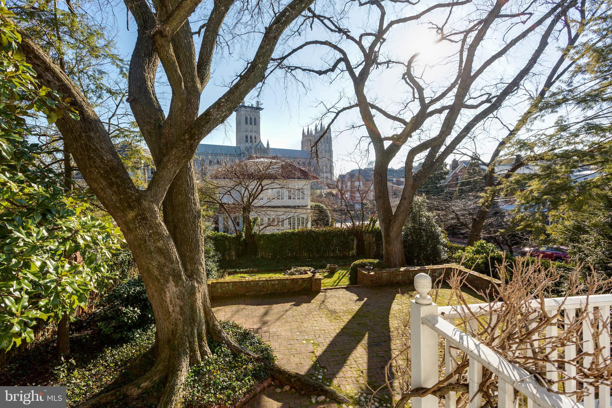 3562 Macomb Street Northwest Washington, DC 20016 - Photo 17 of 21 Rear Terrace with National Cathedral Views