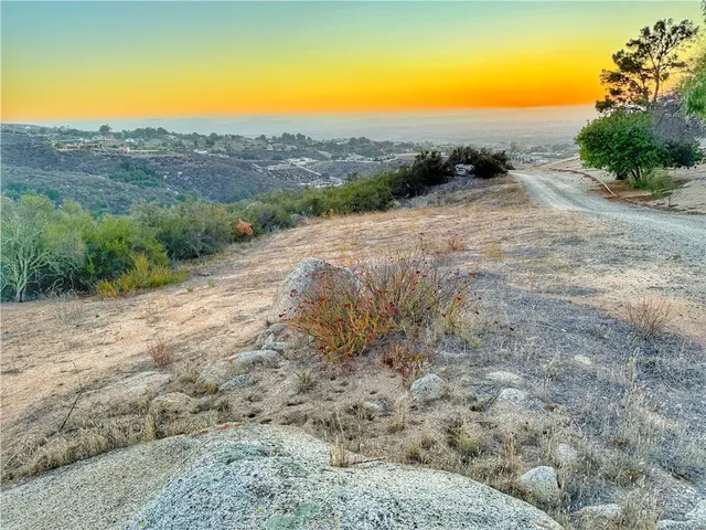 a view of city and mountain