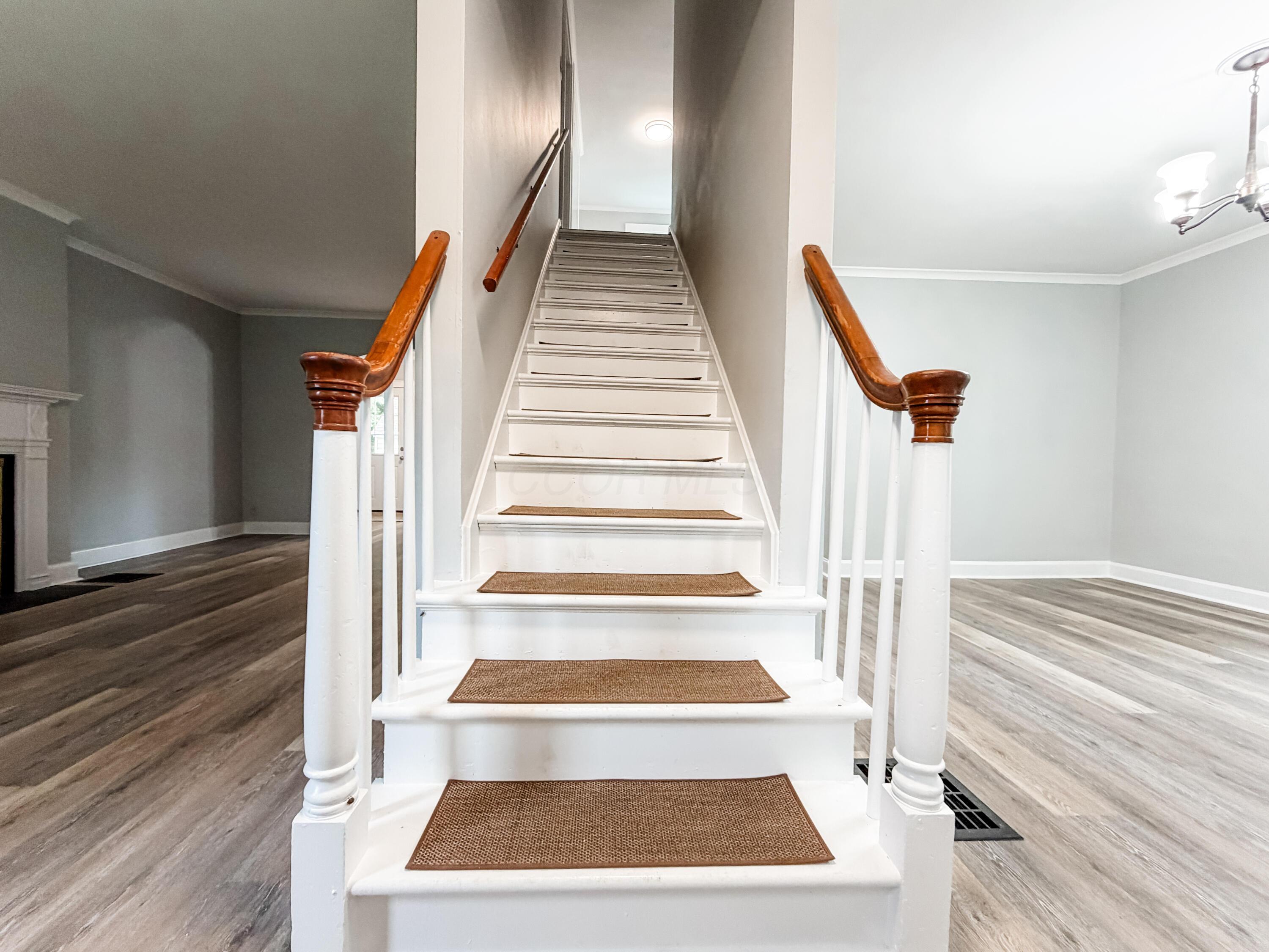1693 Baltimore Road Northwest Lancaster, OH 43130 - Photo 13 of 38 Gorgeous Staircase leading upstairs