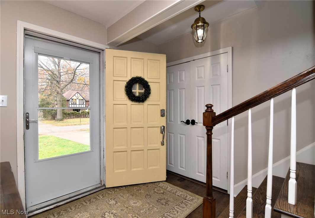 1767 Edgefield Road Lyndhurst, OH 44124 - Photo 2 of 17 Entryway featuring dark wood-type flooring