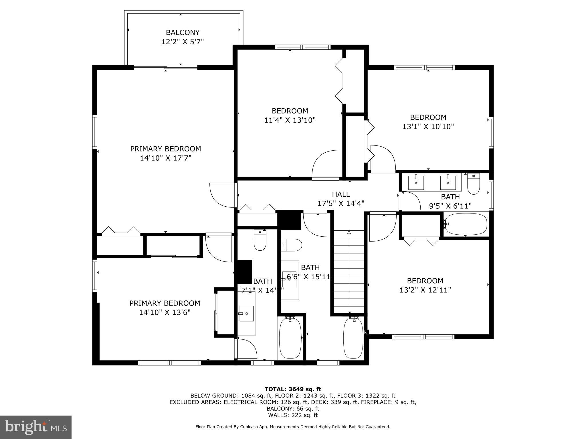 2827 Ellicott Street Northwest Washington, DC 20008 - Photo 49 of 50 2nd Level Floor Plan