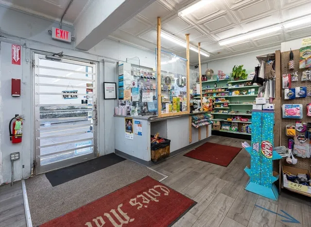 a view of storage and utility room