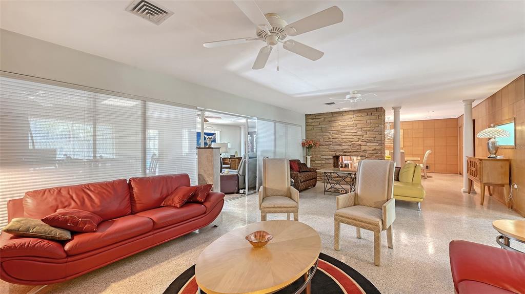 3012 Desoto Road Sarasota, FL 34234 - Photo 13 of 78 a living room with furniture or outdoor view and a large window