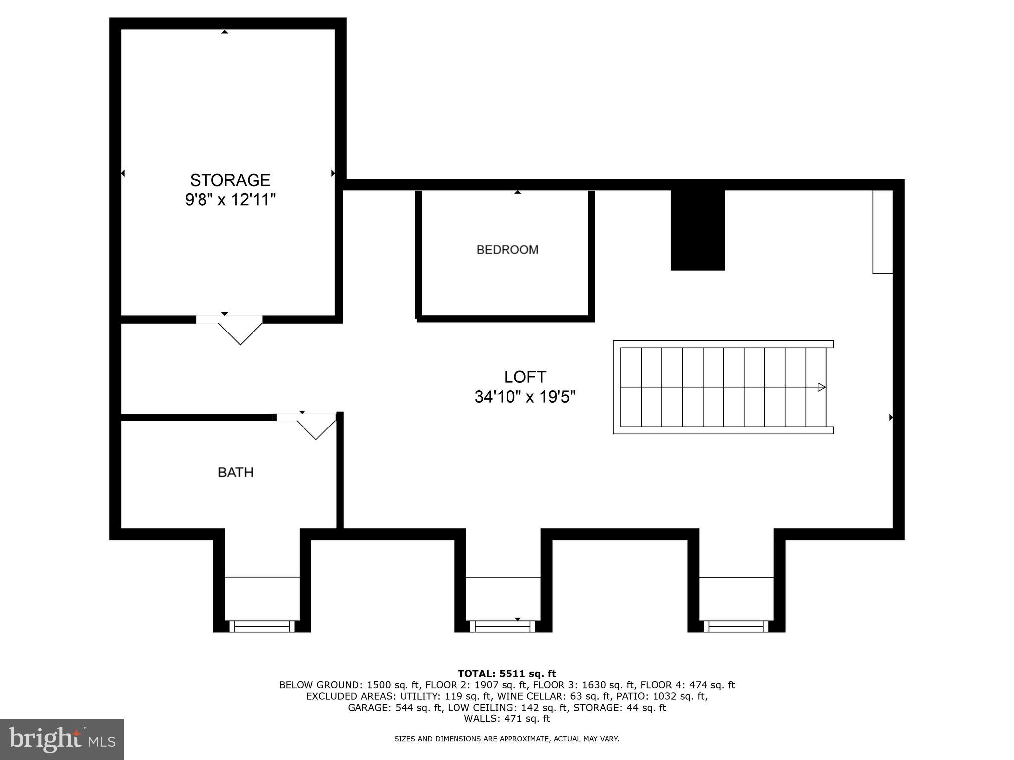 3107 Russell Road Alexandria, VA 22305 - Photo 60 of 90 Bedroom/ Bath CONCEPT for Loft Level
