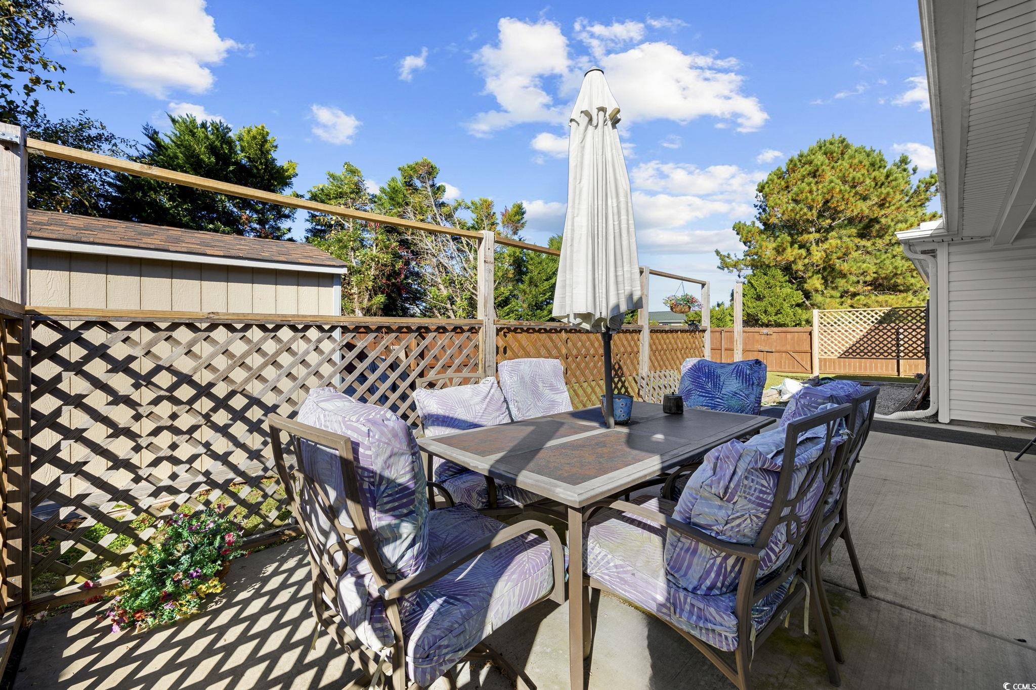 2902 Silverleaf Circle Loris, SC 29569 - Photo 26 of 38 View of patio / terrace with outdoor dining space