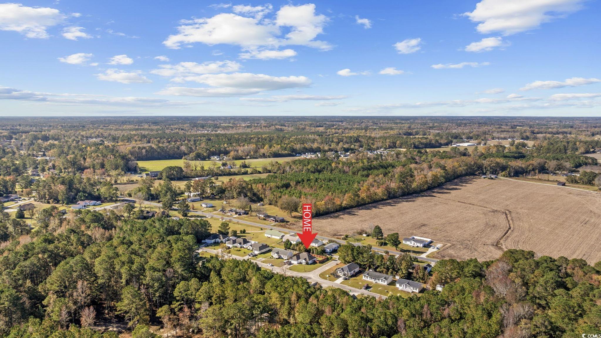 2902 Silverleaf Circle Loris, SC 29569 - Photo 35 of 38 Aerial view of property's location with a heavily wooded area