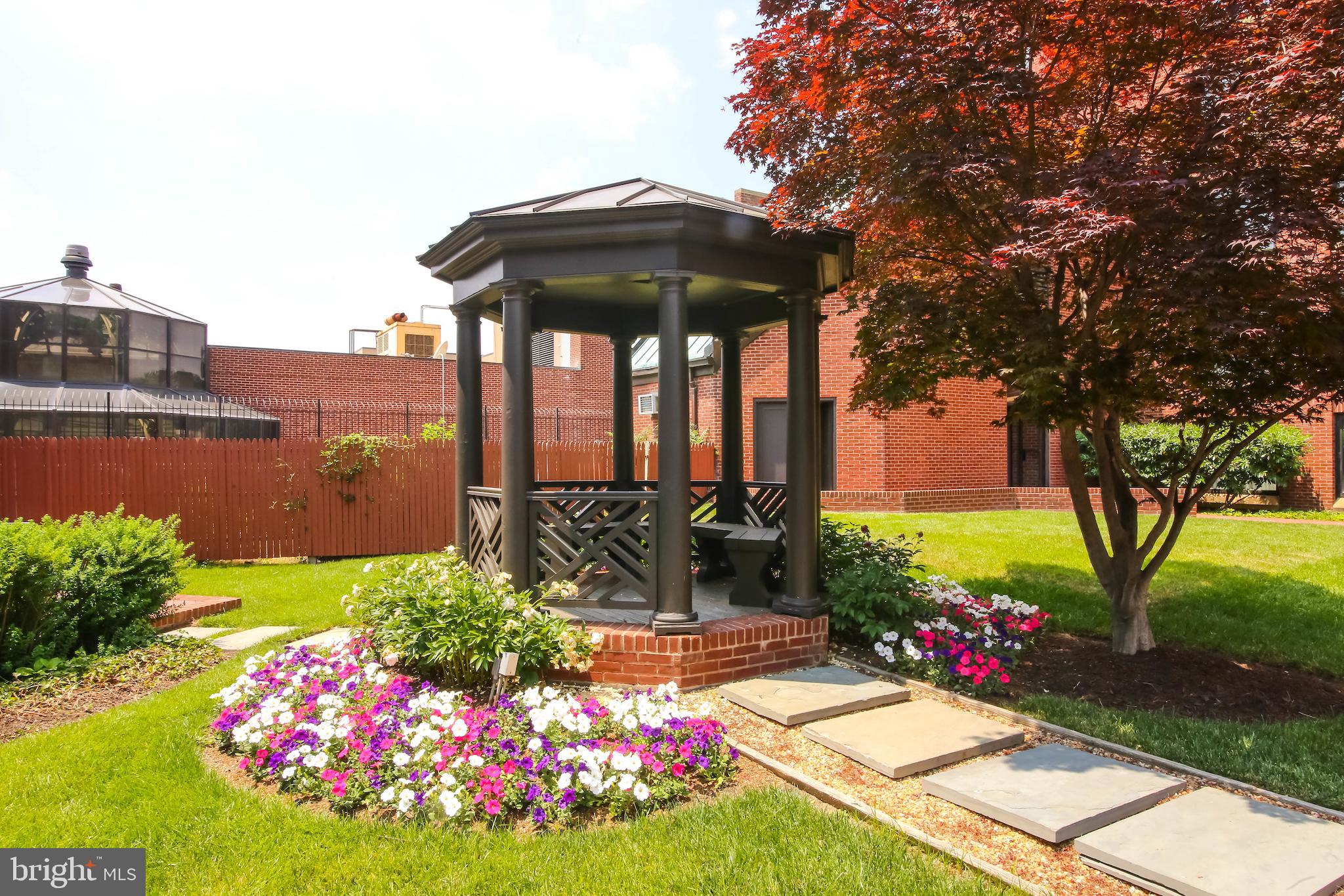 1080 Wisconsin Avenue Northwest, Unit 2001 Washington, DC 20007 - Photo 27 of 27 Gazebo in Interior Gardens