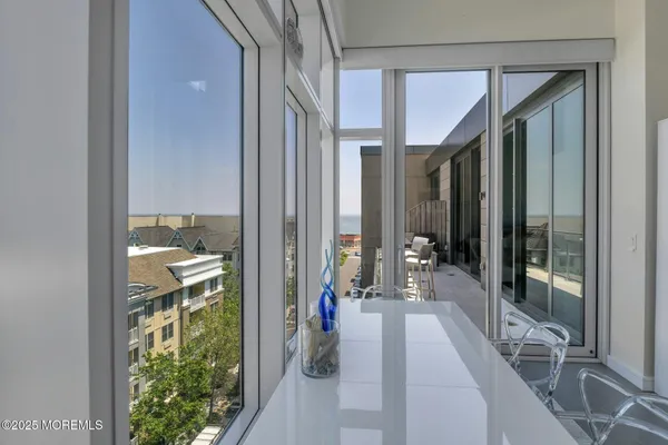 a very nice looking room with a porch