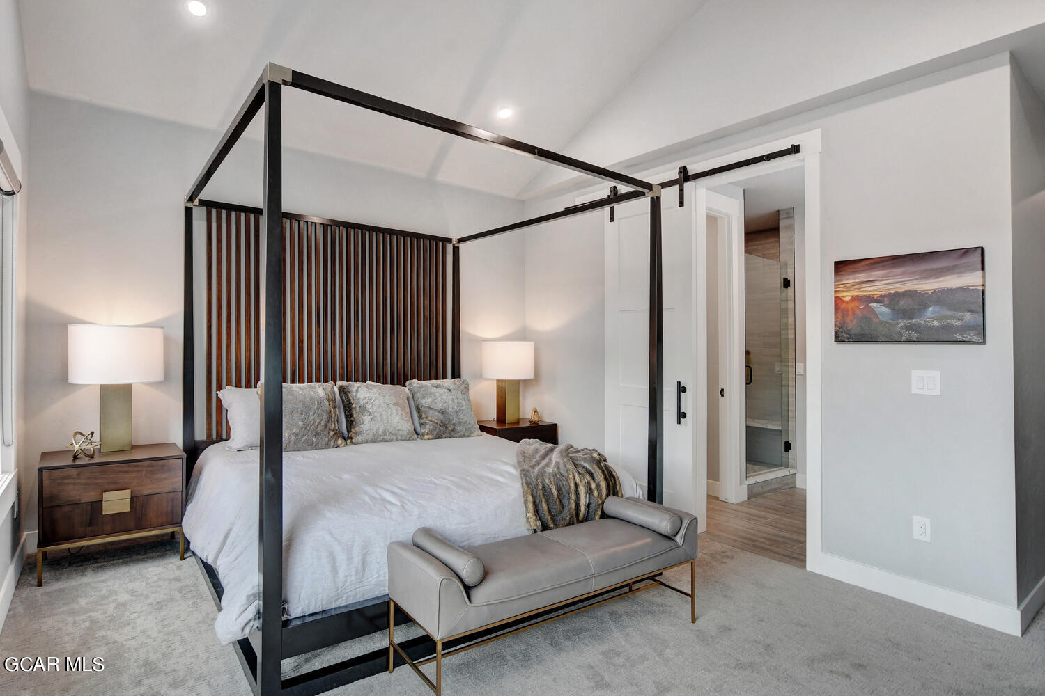 Undisclosed Address Winter Park, CO 80482 - Photo 17 of 52 a bedroom with a bed couch and a walk in closet