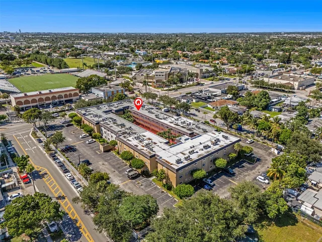an aerial view of a city with lots of residential buildings